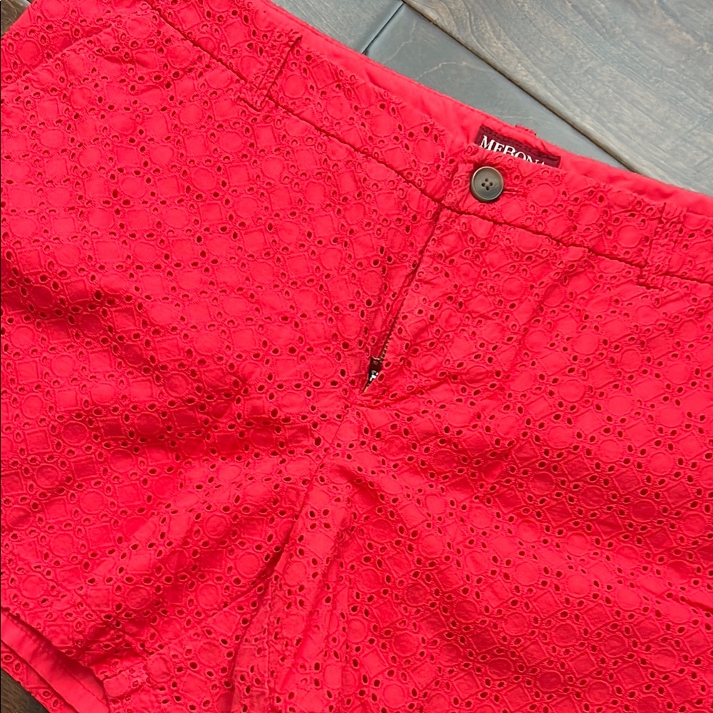Merona Women's Red Eyelet Shorts